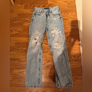 Aeropastle Light Wash High Rise Jeans